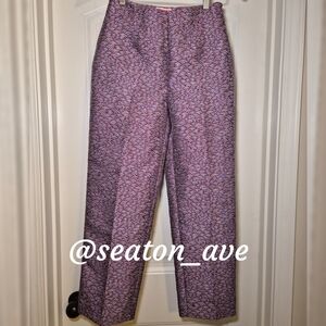 Kate Spade Burgundy Patterned Trousers